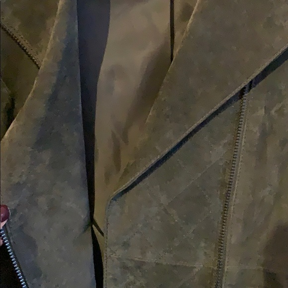 Suede leather coat, NWOT - Picture 4 of 9